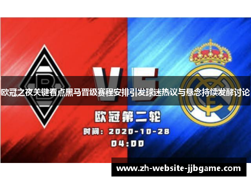 欧冠之夜关键看点黑马晋级赛程安排引发球迷热议与悬念持续发酵讨论