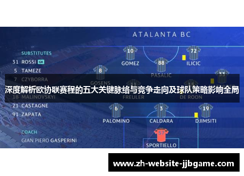 深度解析欧协联赛程的五大关键脉络与竞争走向及球队策略影响全局